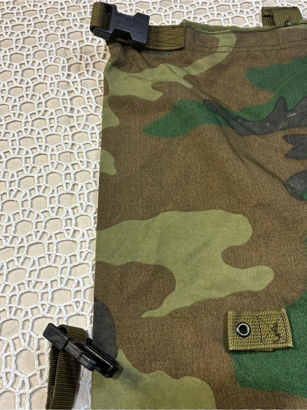 Military Issue Raleigh Industries Protective Ensemble Carrying Bag Woodland Camo